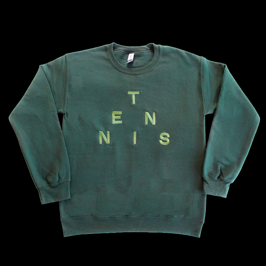 Forest Green Embroidered Crewneck