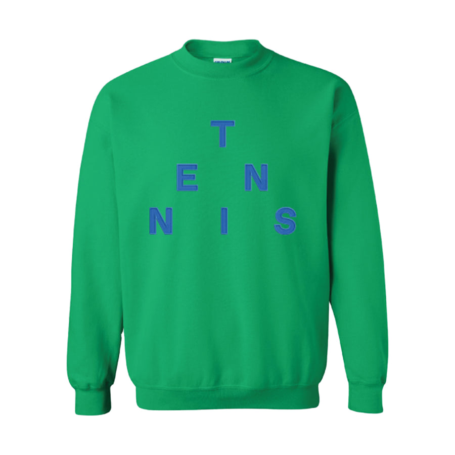Tennis Embroidered Pullover - Green